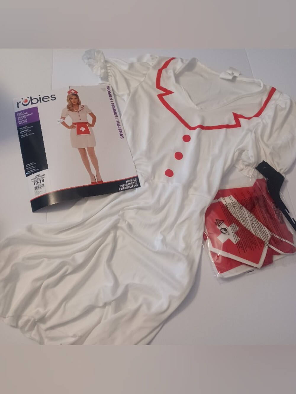 Rubie's Nurse Costume Womans Sz 12 14 **NO DISCOUNTS** SET PRICE